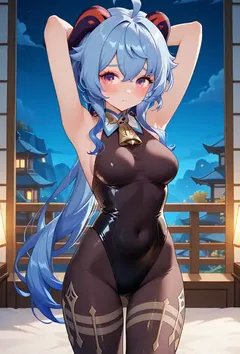 性无能的旅行者看着女友甘雨被别人狂暴中出